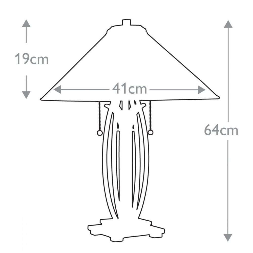 QZ-ASHEVILLE-TL Asheville 2 Light Table Lamp Valiant Bronze