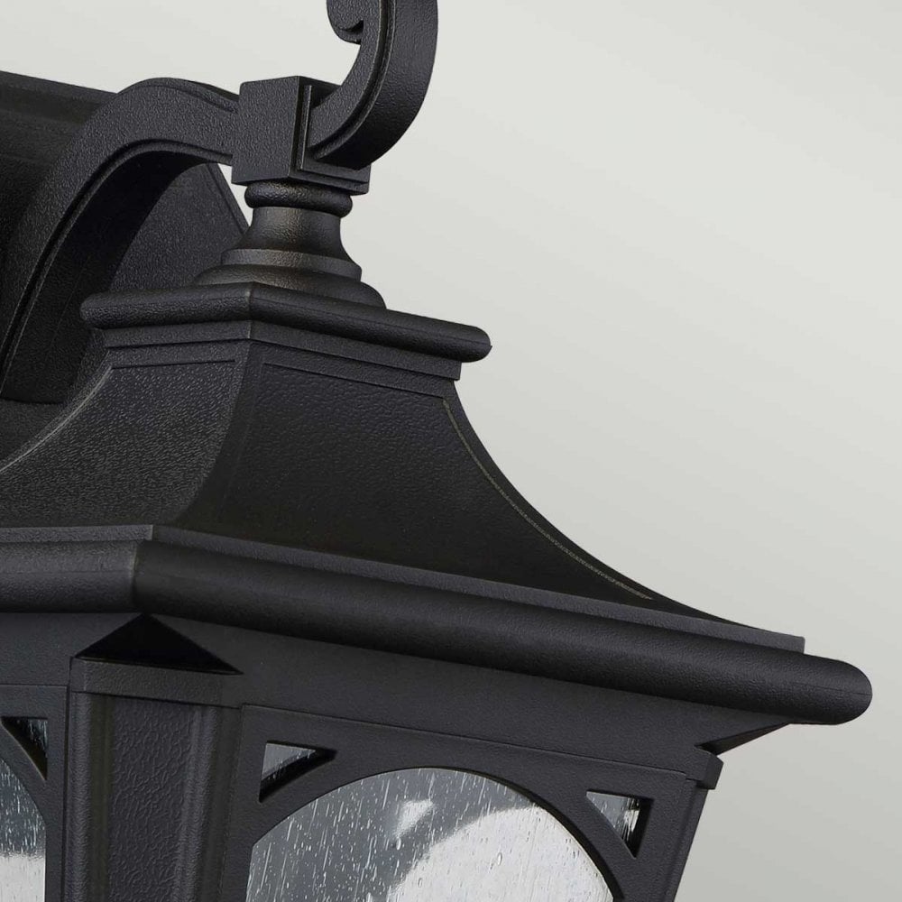 QZ-BEDFORD2-M Bedford Outdoor 1 Light Medium Wall Lantern Mystic Black