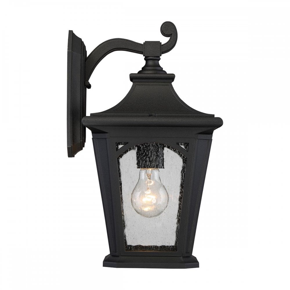 QZ-BEDFORD2-M Bedford Outdoor 1 Light Medium Wall Lantern Mystic Black