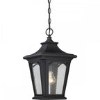 QZ-BEDFORD8-S Bedford Outdoor 1 Light Small Chain Lantern Mystic Black