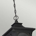 QZ-BEDFORD8-S Bedford Outdoor 1 Light Small Chain Lantern Mystic Black