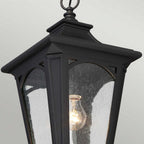 QZ-BEDFORD8-S Bedford Outdoor 1 Light Small Chain Lantern Mystic Black