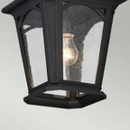 QZ-BEDFORD8-S Bedford Outdoor 1 Light Small Chain Lantern Mystic Black