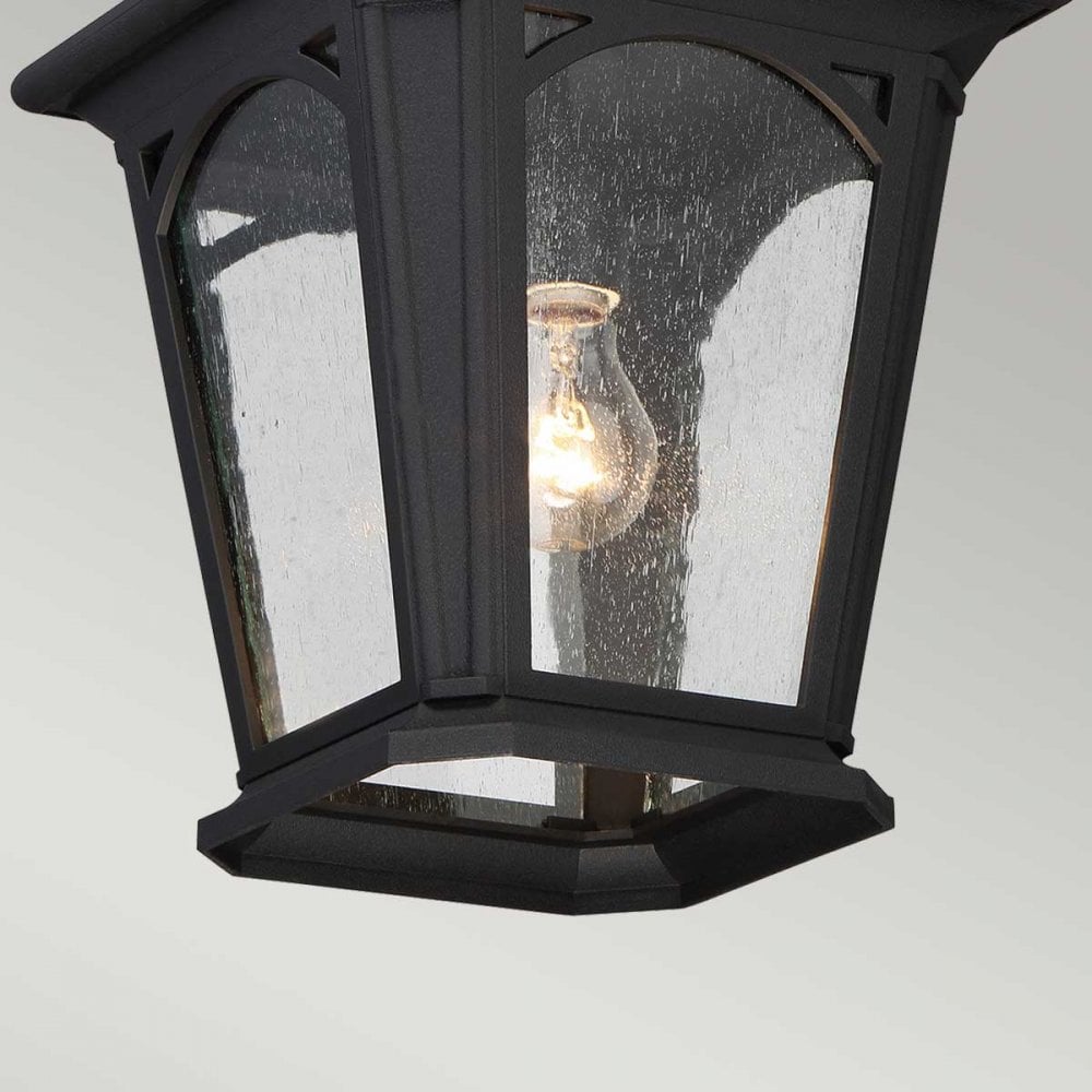 QZ-BEDFORD8-S Bedford Outdoor 1 Light Small Chain Lantern Mystic Black