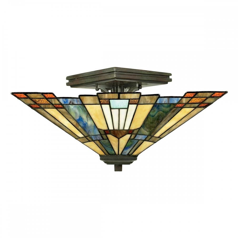 QZ-INGLENOOK-SF Inglenook 2 Light Semi-Flush Valiant Bronze