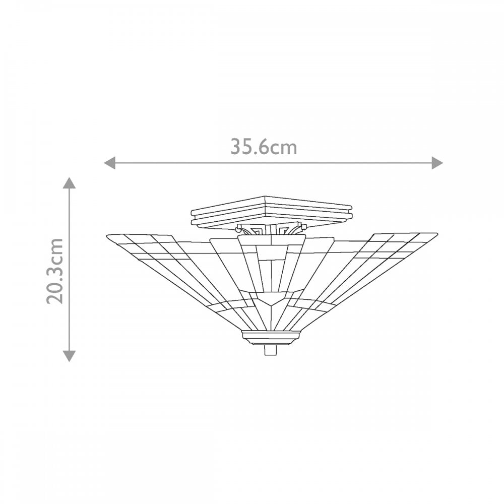 QZ-INGLENOOK-SF Inglenook 2 Light Semi-Flush Valiant Bronze