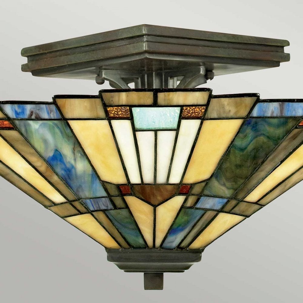 QZ-INGLENOOK-SF Inglenook 2 Light Semi-Flush Valiant Bronze