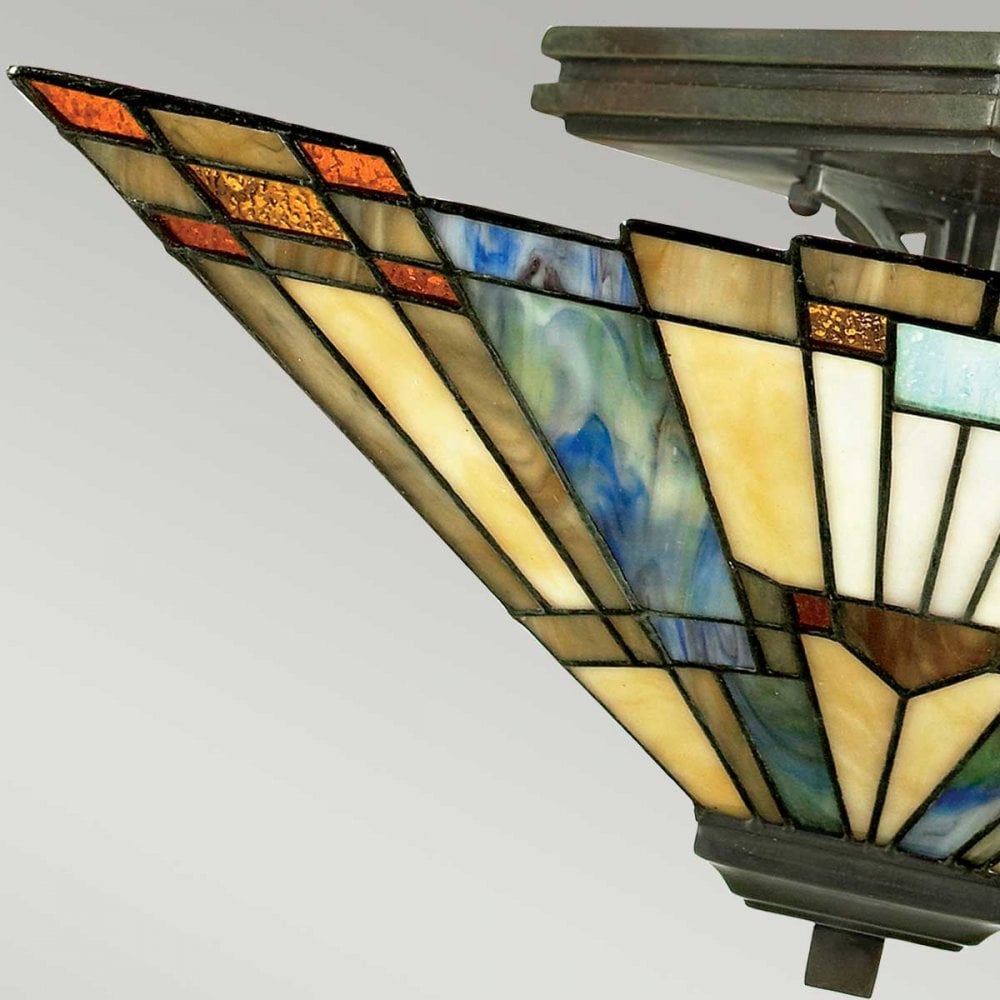 QZ-INGLENOOK-SF Inglenook 2 Light Semi-Flush Valiant Bronze
