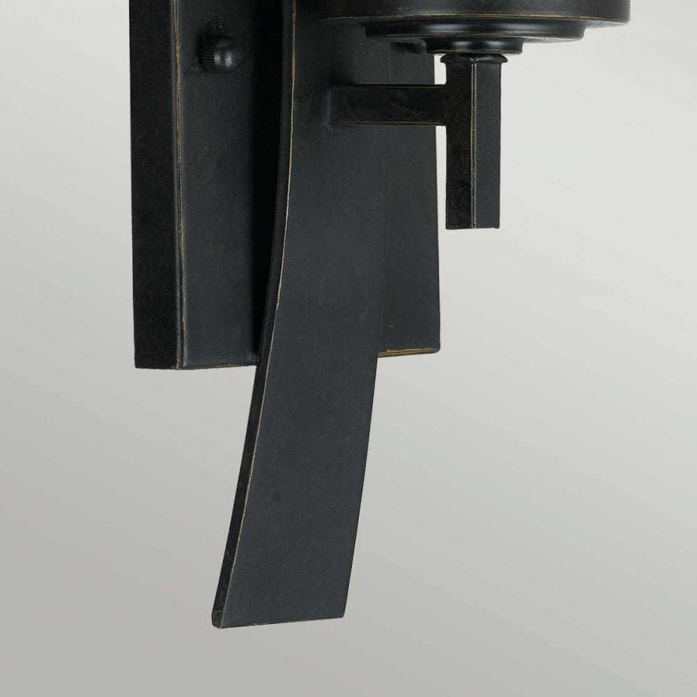 QZ-KYLE1 Kyle 1 Light Wall Light Imperial Bronze with Onyx Shade