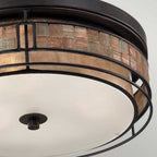 QZ-LAGUNA-F-L Laguna 3 Light Large Flush Renaissance Copper