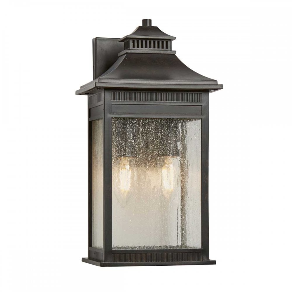 QZ-LIVINGSTON2-M Livingston Outdoor 2 Light Medium Wall Lantern Imperial Bronze