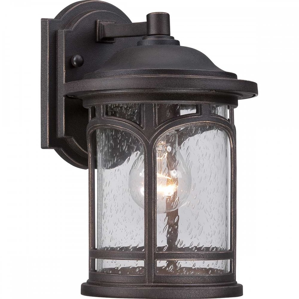 QZ-MARBLEHEAD2-S Marblehead Outdoor 1 Light Small Wall Lantern Palladian Bronze