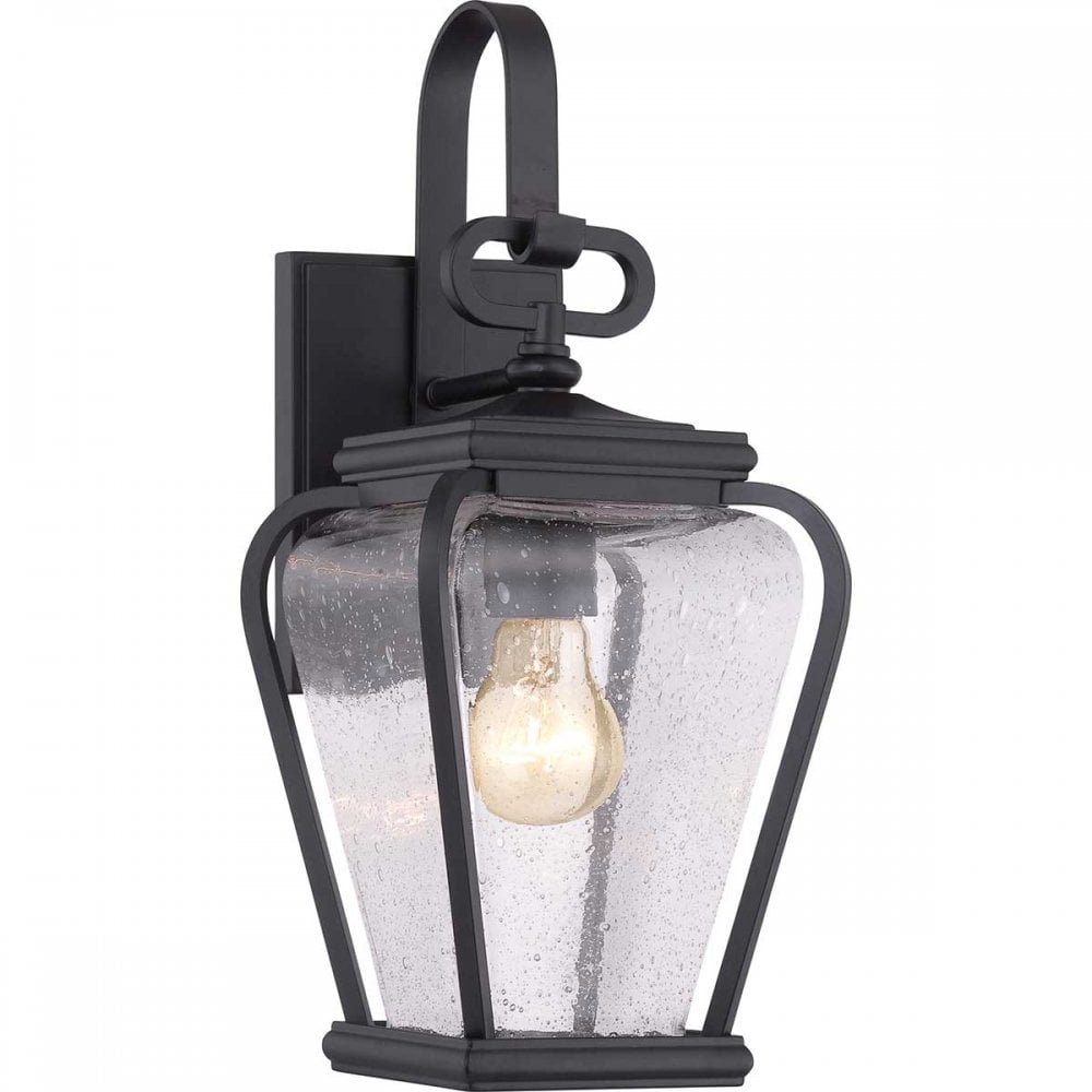 QZ-PROVINCE2-S Province Outdoor 1 Light Wall Lantern Mystic Black