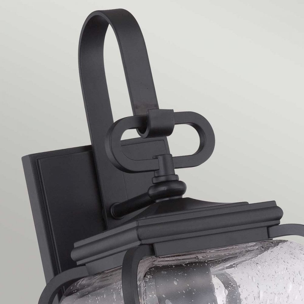 QZ-PROVINCE2-S Province Outdoor 1 Light Wall Lantern Mystic Black