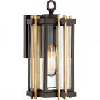 QZ-GOLDENROD2-S Goldenrod Outdoor 1 Light Small Wall Lantern Western Bronze