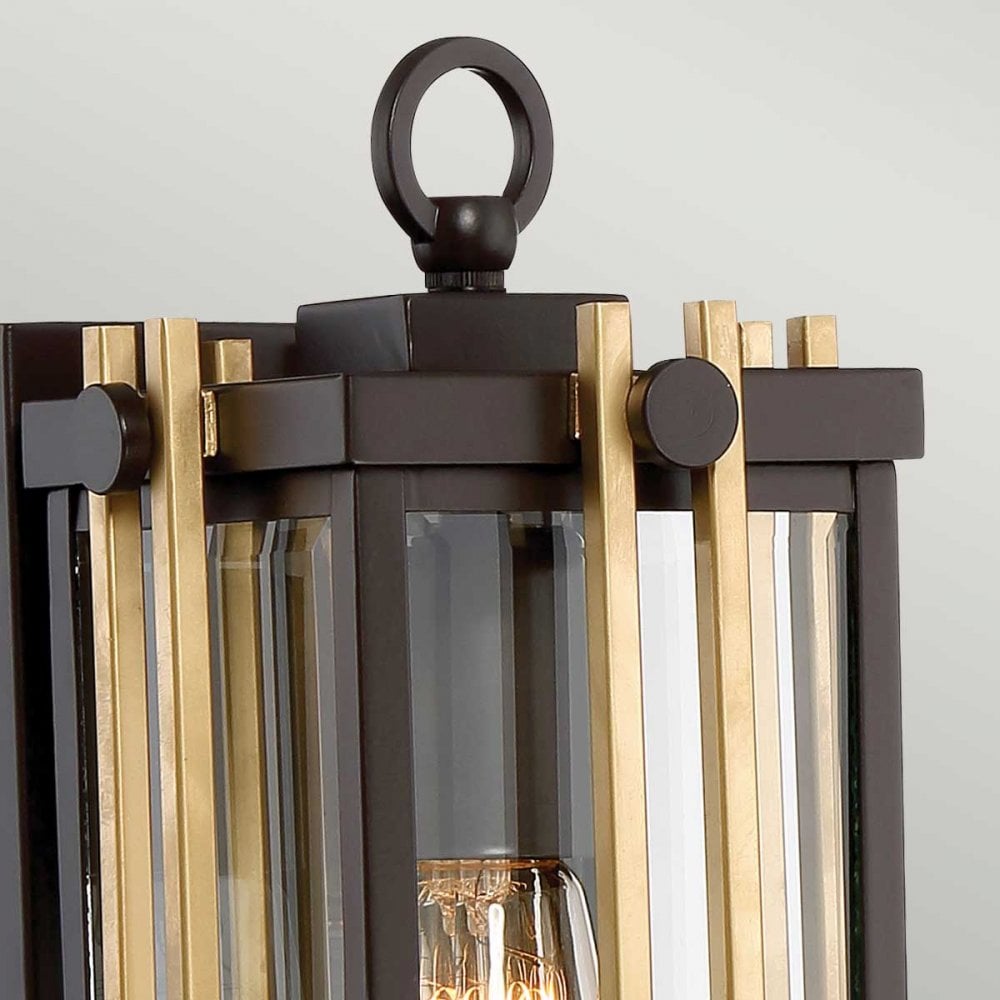 QZ-GOLDENROD2-S Goldenrod Outdoor 1 Light Small Wall Lantern Western Bronze