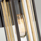QZ-GOLDENROD2-S Goldenrod Outdoor 1 Light Small Wall Lantern Western Bronze