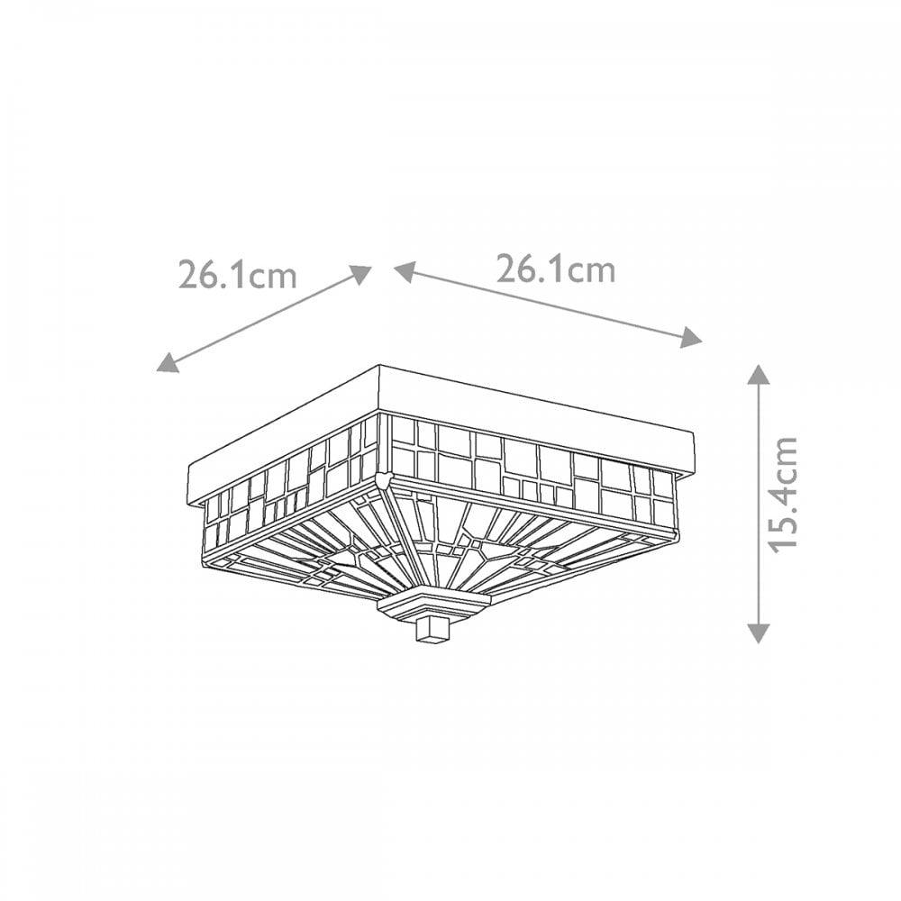 QZ-INGLENOOK-F Inglenook Outdoor 2 Light Outdoor Flush Valiant Bronze