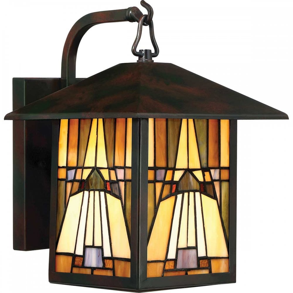 QZ-INGLENOOK2-M Inglenook Outdoor 1 Light Outdoor Medium Wall Lantern Valiant Bronze