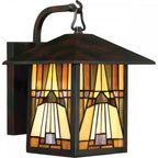QZ-INGLENOOK2-M Inglenook Outdoor 1 Light Outdoor Medium Wall Lantern Valiant Bronze