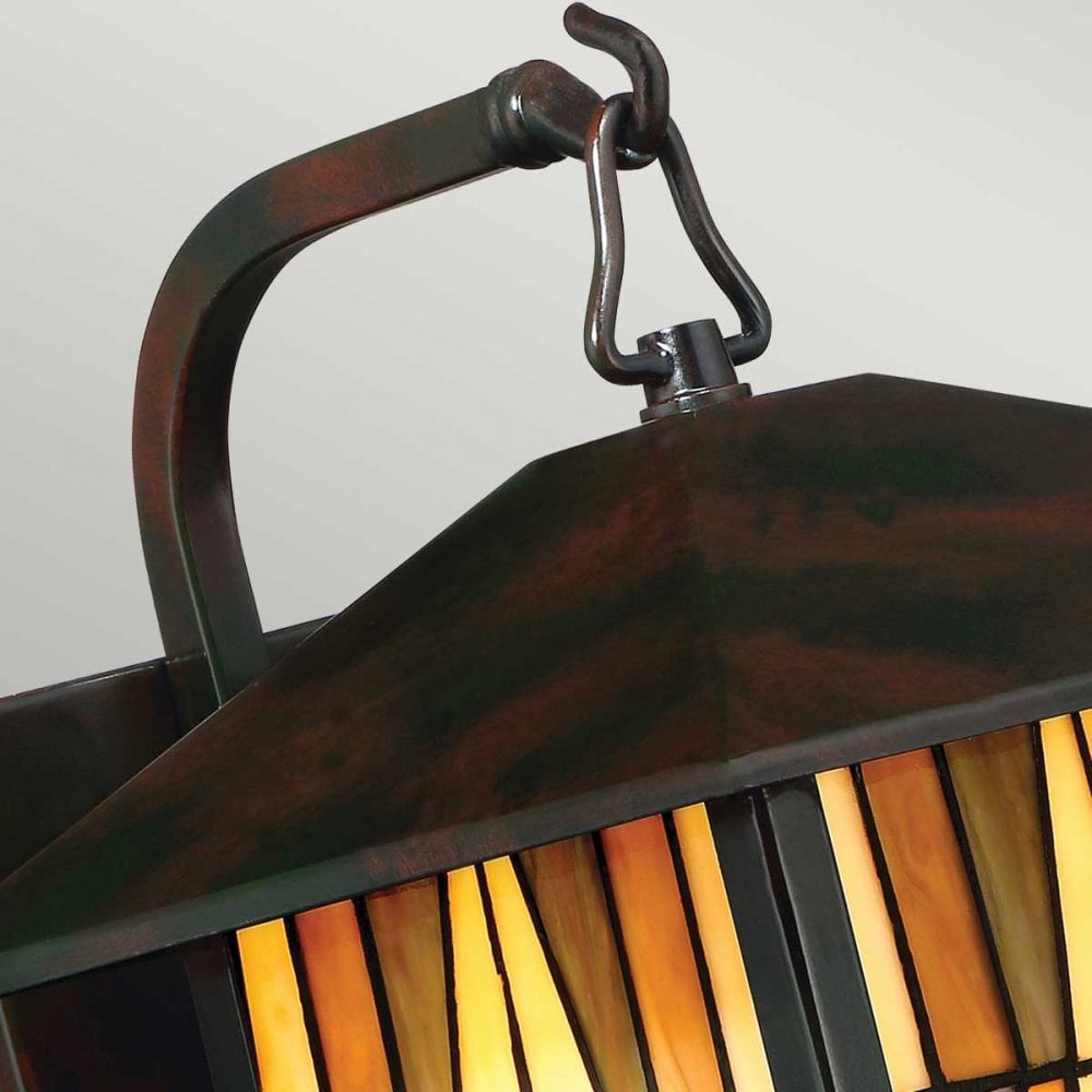 QZ-INGLENOOK2-M Inglenook Outdoor 1 Light Outdoor Medium Wall Lantern Valiant Bronze
