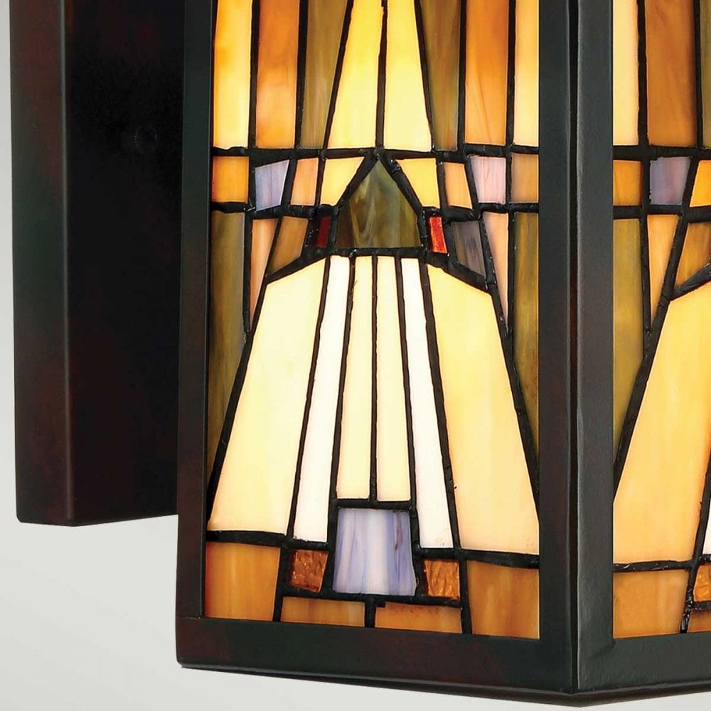 QZ-INGLENOOK2-M Inglenook Outdoor 1 Light Outdoor Medium Wall Lantern Valiant Bronze