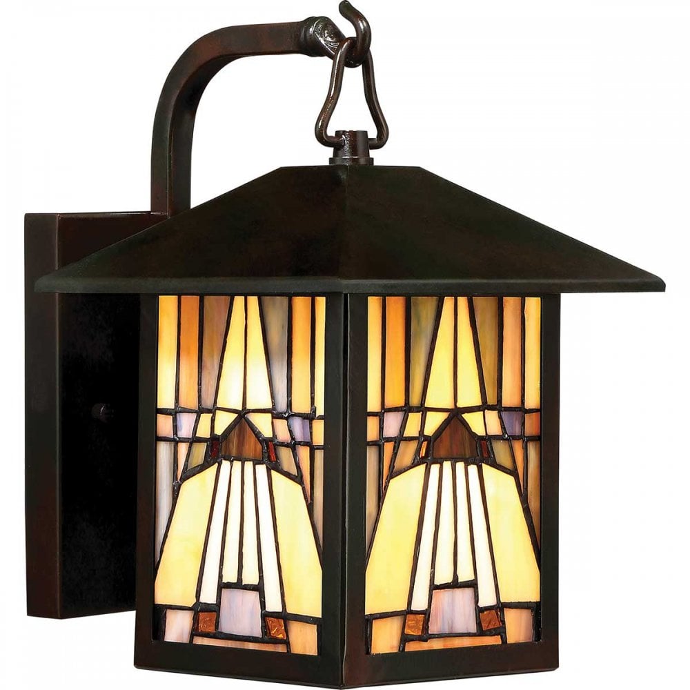 QZ-INGLENOOK2-S Inglenook Outdoor 1 Light Outdoor Small Wall Lantern Valiant Bronze