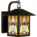 QZ-INGLENOOK2-S Inglenook Outdoor 1 Light Outdoor Small Wall Lantern Valiant Bronze