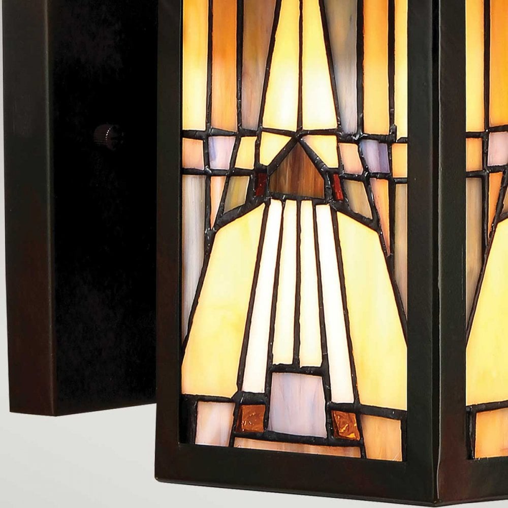 QZ-INGLENOOK2-S Inglenook Outdoor 1 Light Outdoor Small Wall Lantern Valiant Bronze
