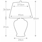 ARUM-LILY-TL Arum 1 Light Table Lamp Aged Brass