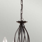 ART3-BLACK Artisan 3 Light Chandelier Black