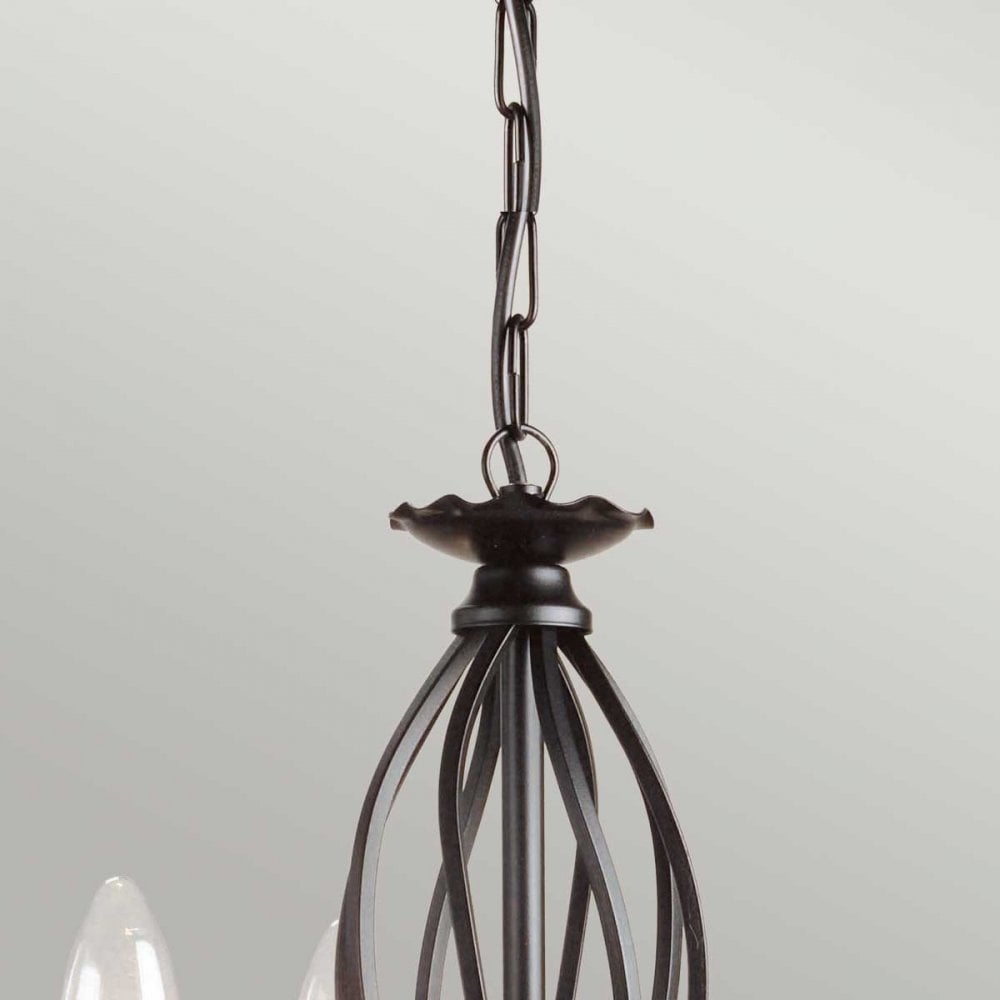ART3-BLACK Artisan 3 Light Chandelier Black