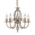 ART5-AGD-BRASS Artisan 5 Light Chandelier Aged Brass