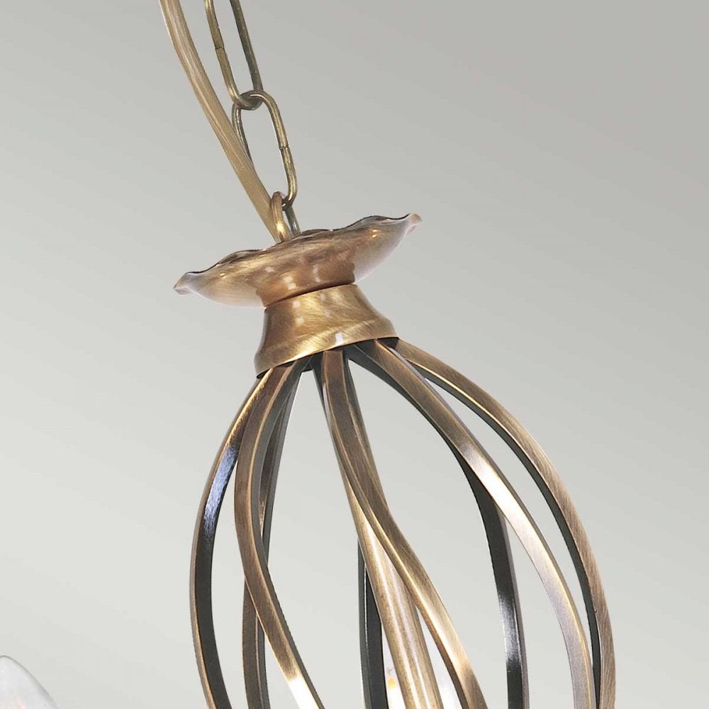 Artisan 5 Light Chandelier Aged Brass