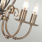 ART5-AGD-BRASS Artisan 5 Light Chandelier Aged Brass