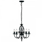 ART5-BLACK Artisan 5 Light Chandelier Black