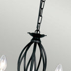 ART5-BLACK Artisan 5 Light Chandelier Black