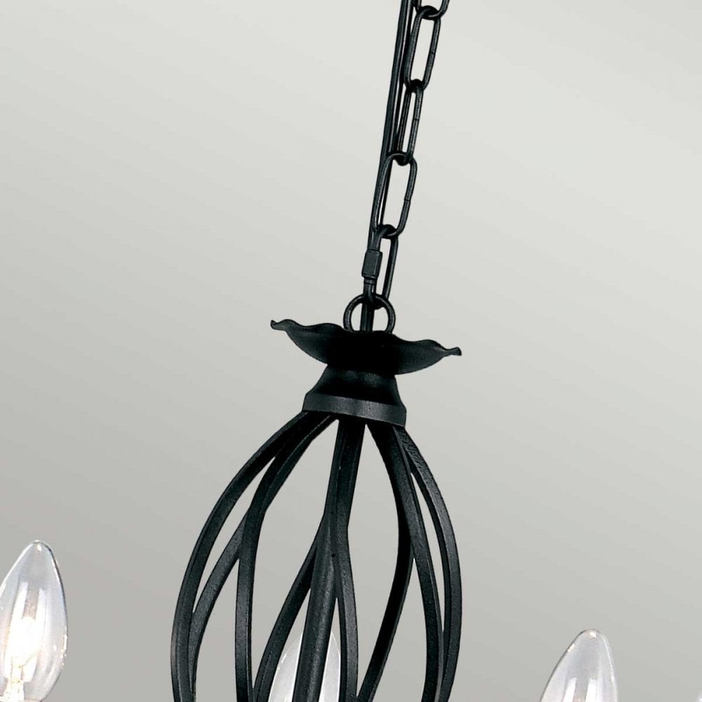 ART5-BLACK Artisan 5 Light Chandelier Black