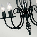 ART5-BLACK Artisan 5 Light Chandelier Black