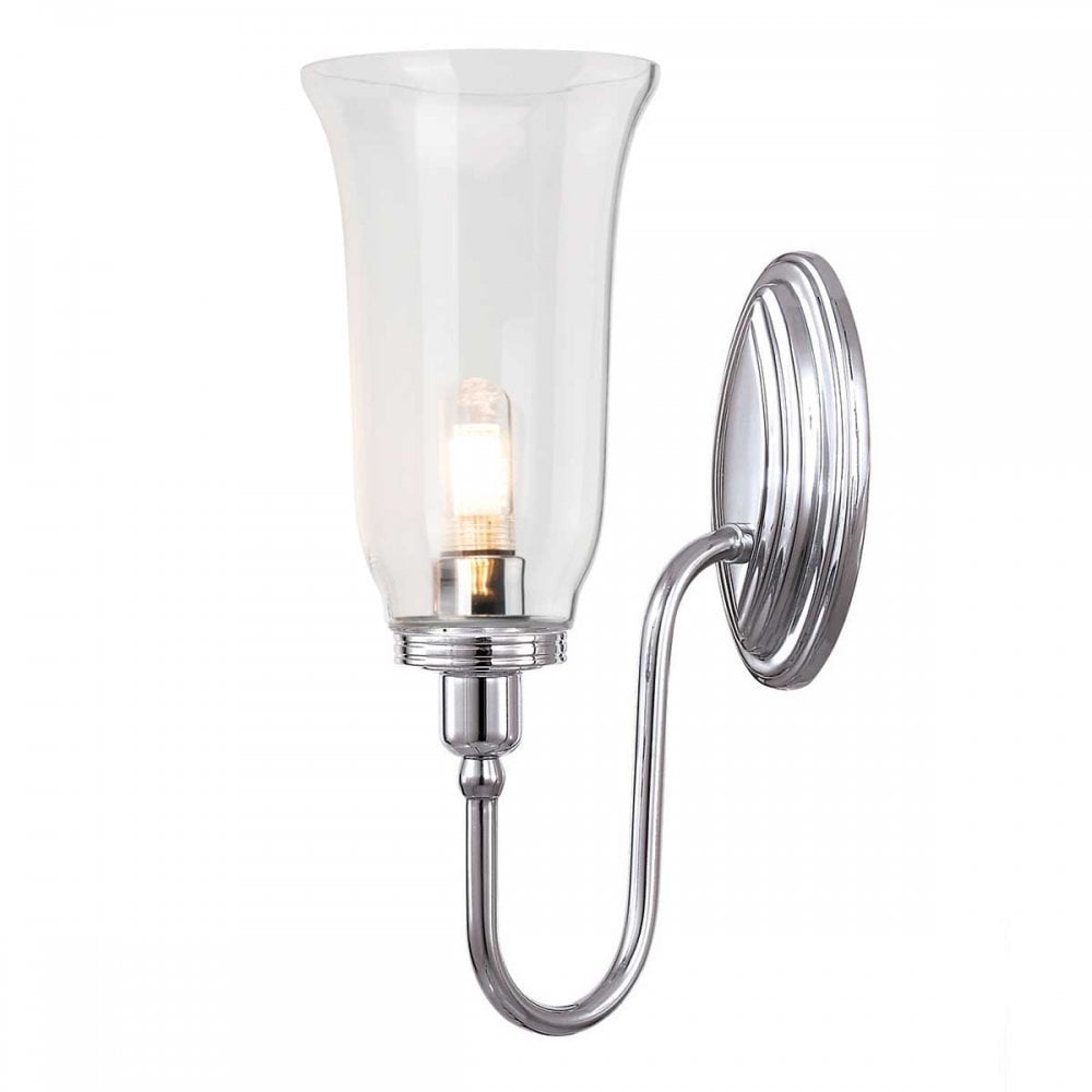 BATH-BLAKE2-PC Blake Bathroom 1 Wall Light Polished Chrome