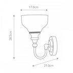 BATH-CD1 Cheadle Bathroom 1 Light Wall Light Polished Chrome