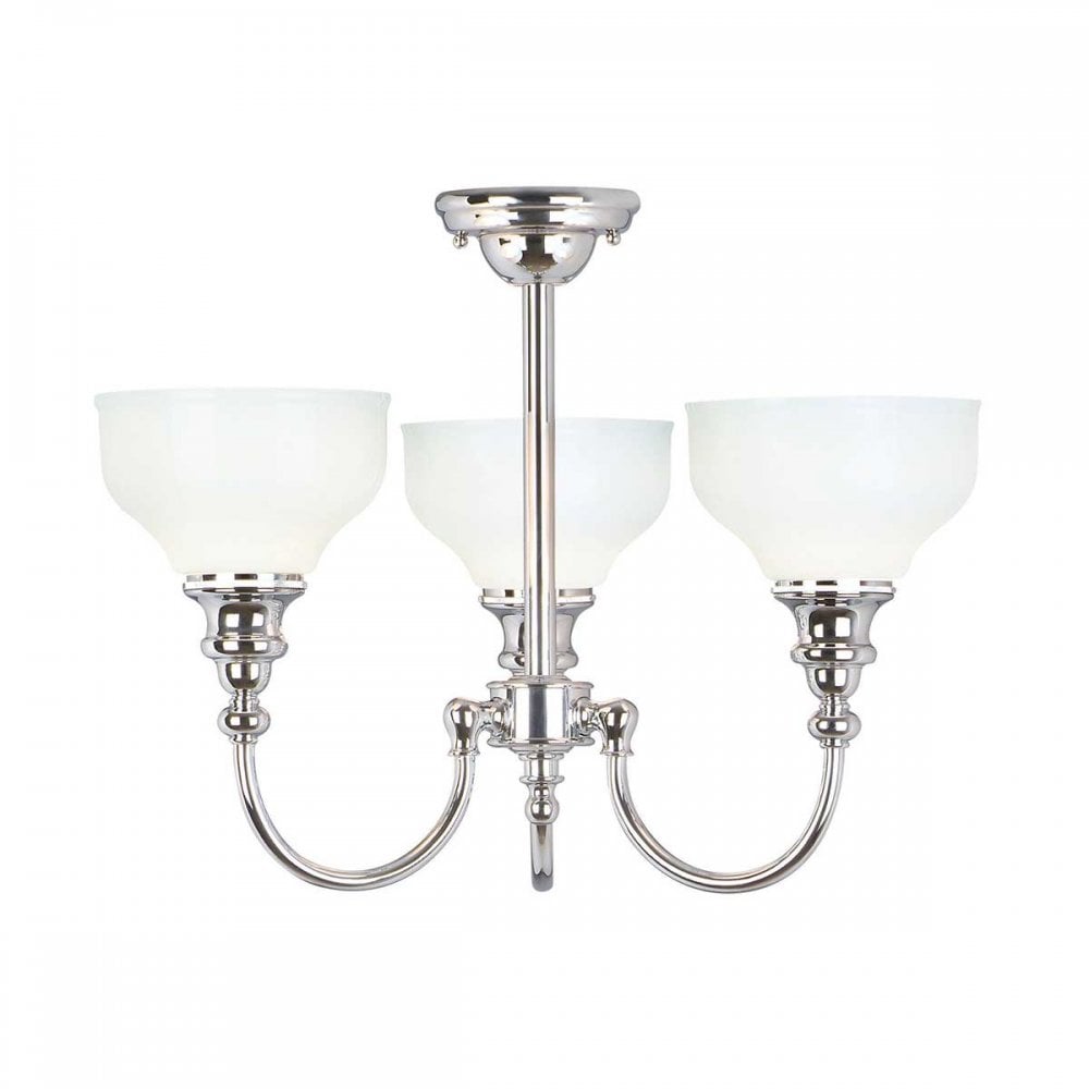 BATH-CD3 Cheadle Bathroom 3 Light Semi-Flush Polished Chrome