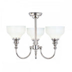 BATH-CD3 Cheadle Bathroom 3 Light Semi-Flush Polished Chrome