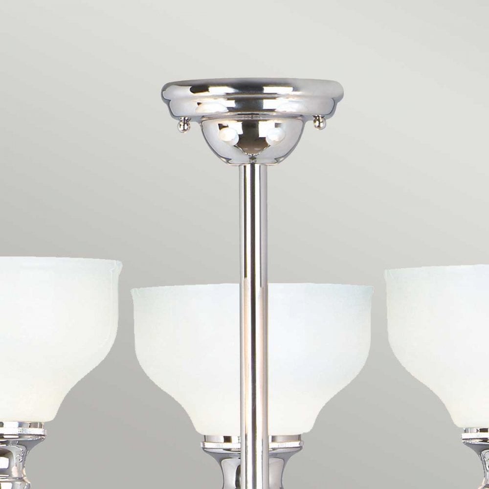 BATH-CD3 Cheadle Bathroom 3 Light Semi-Flush Polished Chrome