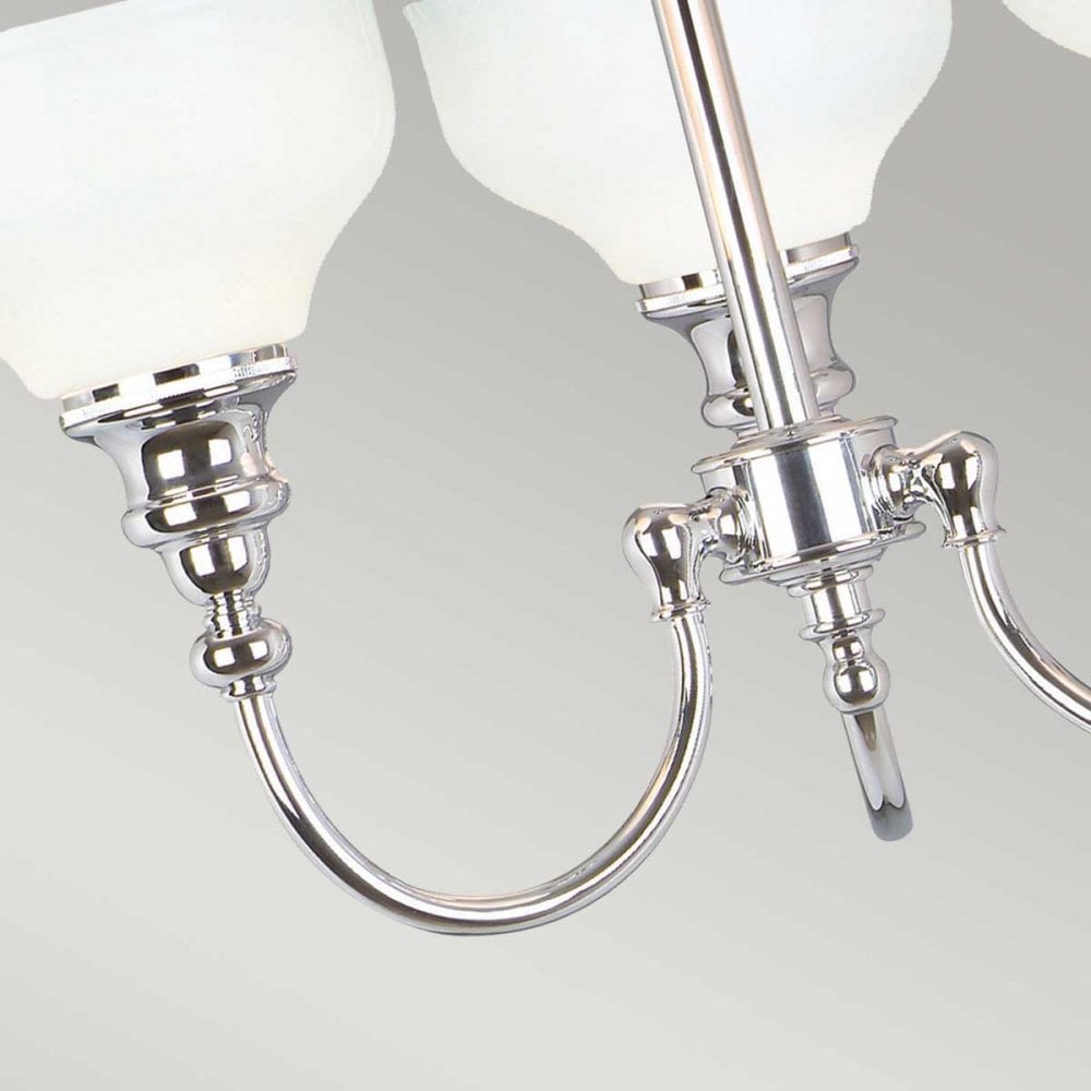 BATH-CD3 Cheadle Bathroom 3 Light Semi-Flush Polished Chrome