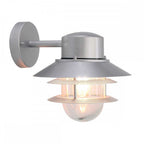 COPENHAGEN Copenhagen Outdoor 1 Light Wall Lantern Silver
