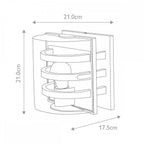 FRIDA-M Frida Outdoor 1 Light Wall Light Graphite