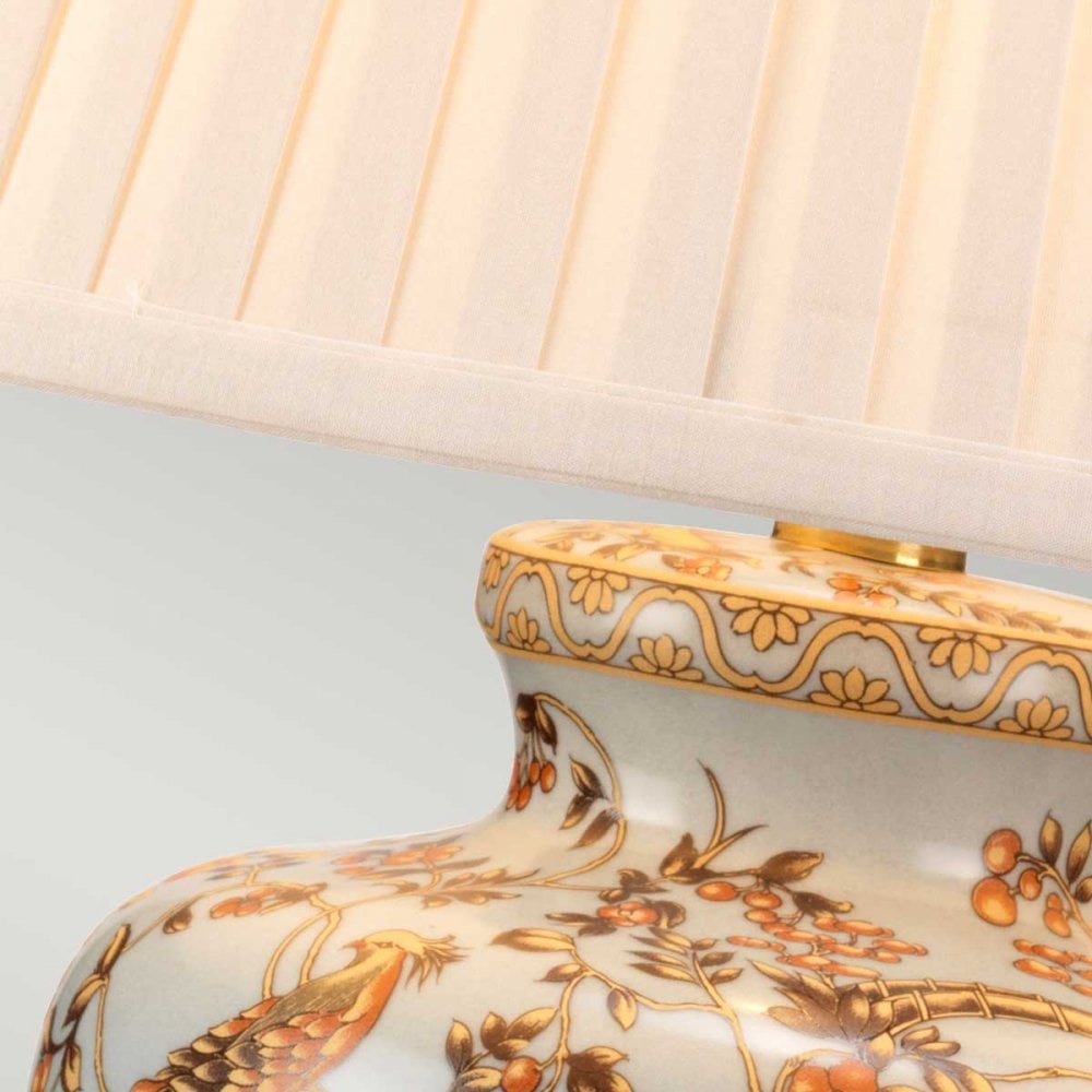 GOLD-BIRDS-TL Gold Birds 1 Light Table Lamp Light Blue and Gold