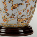 GOLD-BIRDS-TL Gold Birds 1 Light Table Lamp Light Blue and Gold
