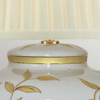 LEAVES-BR-GL-TL Leaves Brown Gold 1 Light Table Lamp Brown and Gold